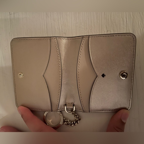 Kate Spade rose gold keychain wallet - Picture 2 of 2